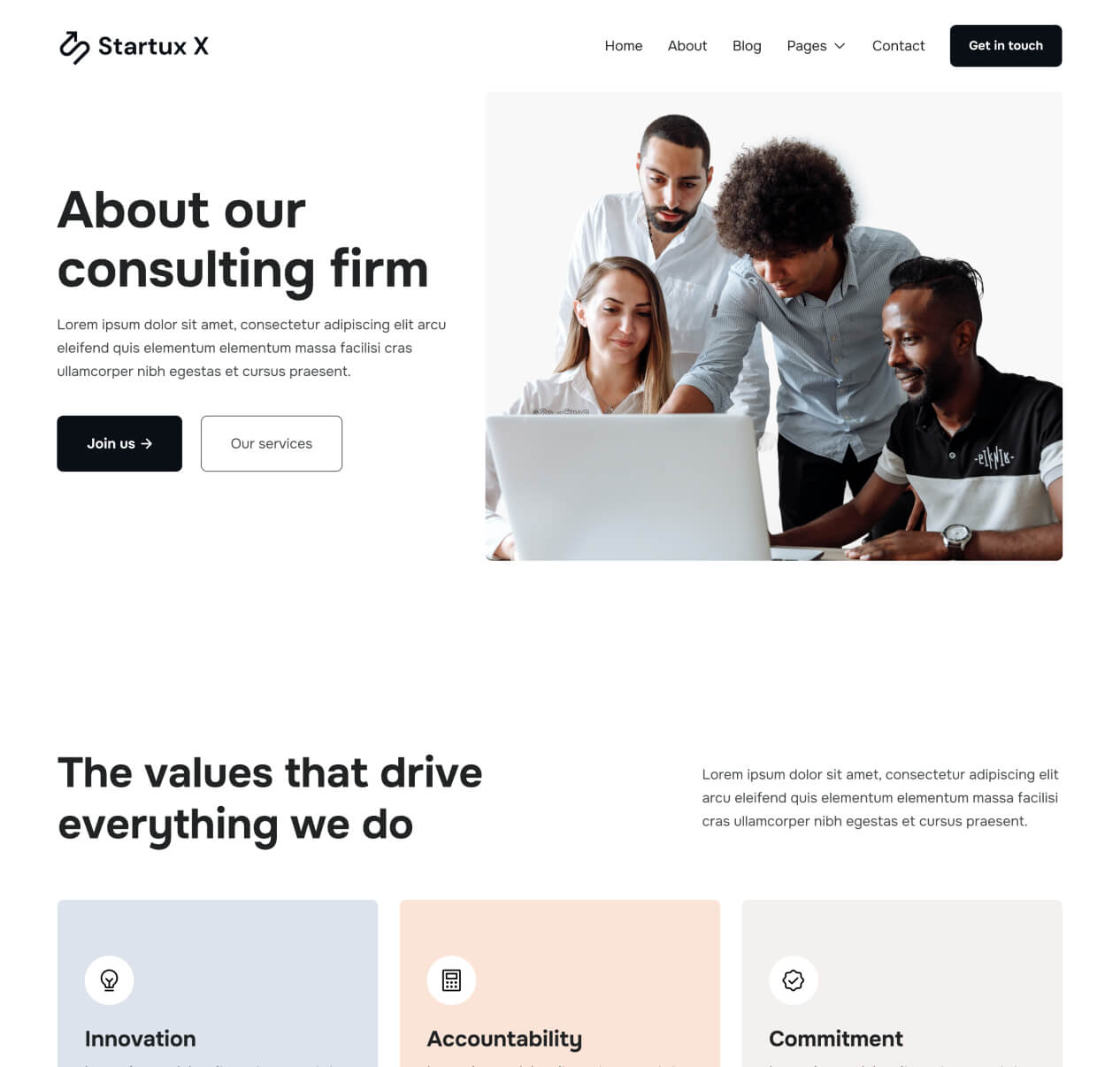 About - Startux X Webflow Template