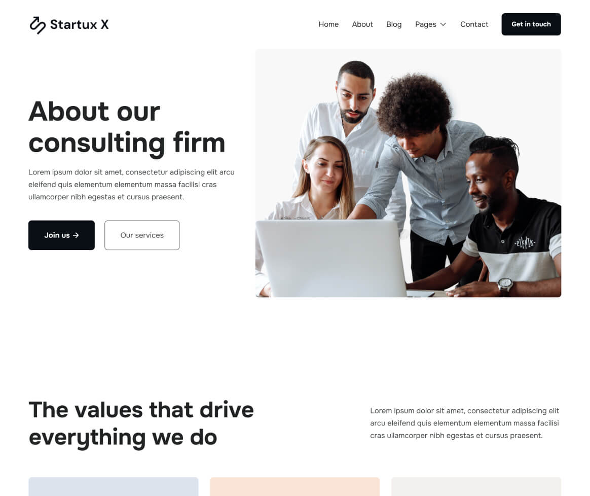 About - Startux X Webflow Template