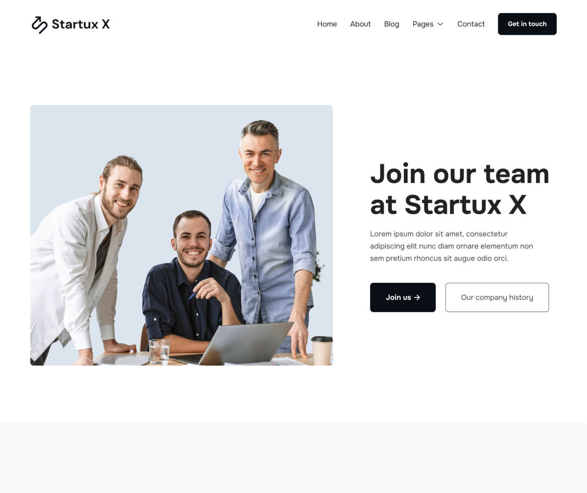 Careers - Startux X Webflow Template