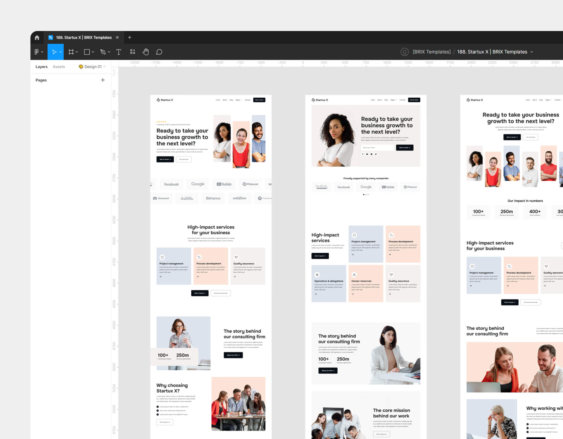 Figma File - Startux X Webflow Template