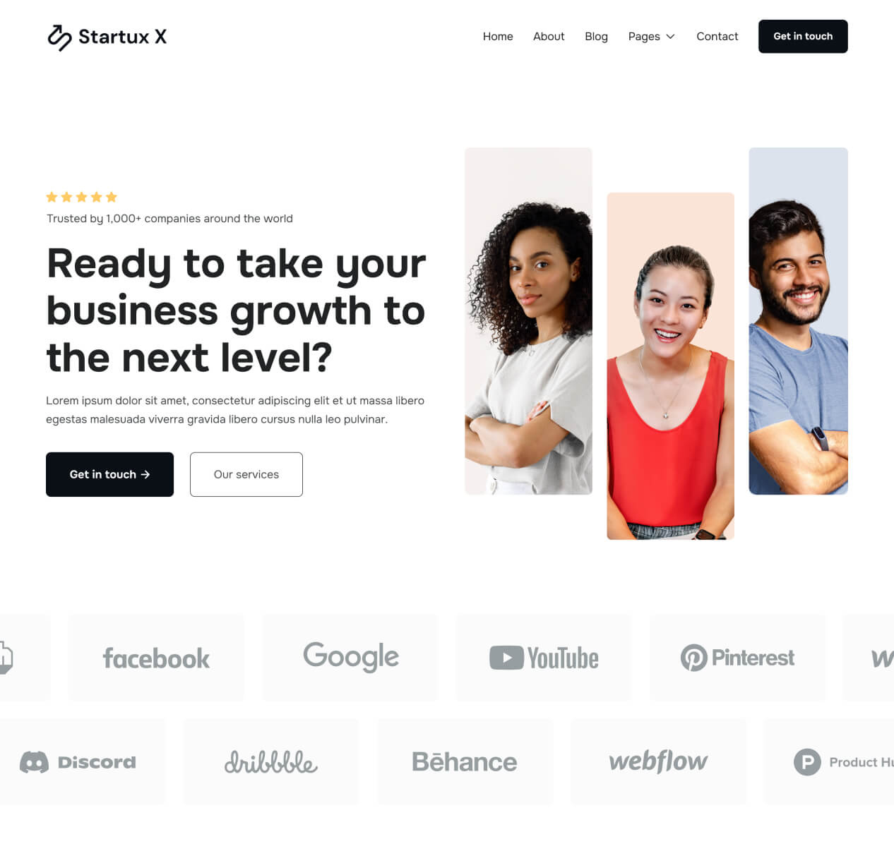 Home V1 - Startux X Webflow Template